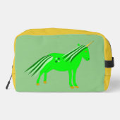 Trousse De Toilette Cute Irish Green et Gold Unicorn (Verso)