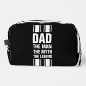 Trousse De Toilette Dad's White Racing Stripe Black Overnight Bag (Recto)