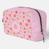 Trousse De Toilette Dandelion de fleurs Monogramme personnalisé (Coin droit)