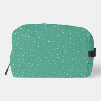 Trousse de toilette de voyage, verte avec de petit