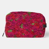 Trousse De Toilette Deep Red Rose Pattern I Love You With Custom Name (Verso)