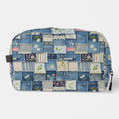 Trousse De Toilette Denim Patchwork (Recto)