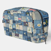 Trousse De Toilette Denim Patchwork (Coin droit)