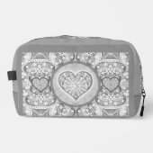 Trousse De Toilette Dentelle en céramique Gris (Recto)