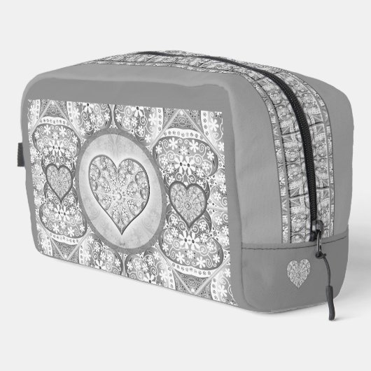 Trousse De Toilette Dentelle en céramique Gris (Coin droit)