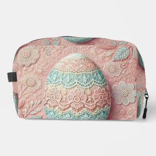 Trousse De Toilette Dentelle rose bleu pastel floral OEuvre de Pâques