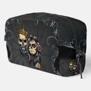 Trousse De Toilette Design mariage gothique foncé avec crânes