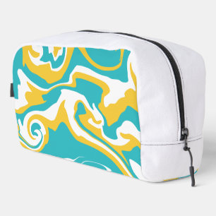 Trousse De Toilette Déversement - Turquoise et Jaune