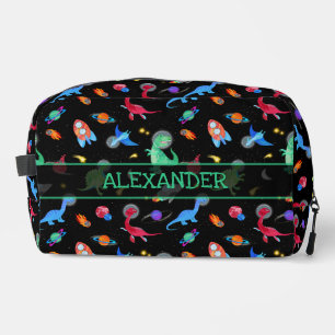 Trousse De Toilette Dinosaures astronautes aquarelle dans l'espace noi