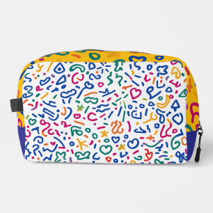 Trousse De Toilette Doodle amusant coloré formes vibrantes