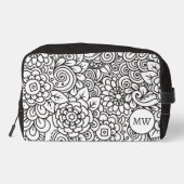 Trousse De Toilette Doodle Floral Retro (Verso)