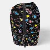 Trousse De Toilette Doodles japonais Kawaii sur initiales de monogramm (Droite)