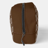 Trousse De Toilette Dopp Kitt - Diamants entrelacés en Brown (Droite)