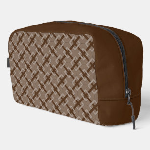 Trousse De Toilette Dopp Kitt - Diamants entrelacés en Brown
