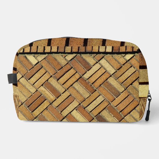 Trousse De Toilette Dopp Kitt - Motif en brique orange (Recto)