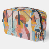 Trousse De Toilette Double basse colorée Abstraite (Coin droit)