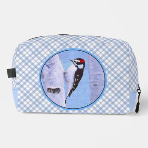 Trousse De Toilette Downy Pic Aspen Peinture Oiseau Original