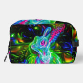 Trousse De Toilette Dragon de lapin psychédélique à Neon Imaginaire (Verso)