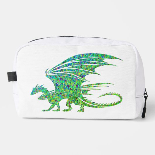 Trousse De Toilette Dragon vert de mosaïque Extraordinaire (Recto)