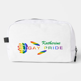 Trousse De Toilette Drapeau arc-en-ciel gay pride personnalisé