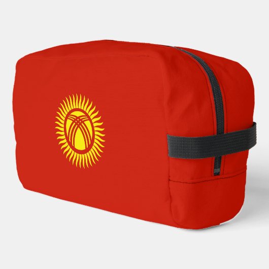 Trousse De Toilette Drapeau du Kirghizistan (Coin gauche)