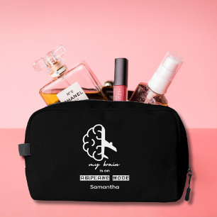 Trousse De Toilette Drôle Mon Cerveau est en Mode Avion Collègue Simpl