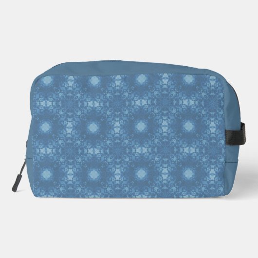 Trousse De Toilette Dusty Blue Signature Pattern With Dusty Blue (Verso)