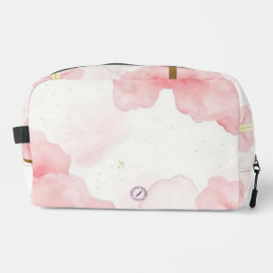 Trousse De Toilette Dusty Rose Sprinkled Gold Frame