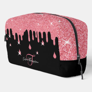 Trousse De Toilette Effet de Parties scintillant rose de goutte person