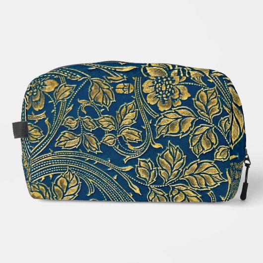 Trousse De Toilette Élégance Bleue Dorée (Recto)