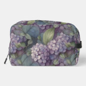 Trousse De Toilette Elégant chic pourpre pourpre chic aquarelle fleuri (Verso)