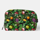 Trousse De Toilette Elégant fruits tropicaux noir motif monogramme (Verso)