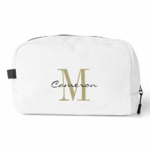 Élégant Moderne Monogramme Personnalisé Or