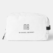Trousse De Toilette Élégant Monogramme blanc (Verso)