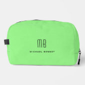 Trousse De Toilette Élégant Monogramme vert (Recto)