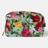 Trousse De Toilette Élégant motif d'aqua fleurs roses (Verso)