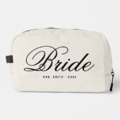 Trousse De Toilette Elegant Script Modern Custom Bride (Recto)