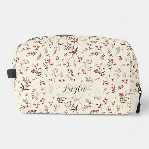 Trousse De Toilette Élégant stylé pochoir cométique floral