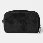 Trousse De Toilette Elégant timbre Faux sur noir tacheté (Recto)