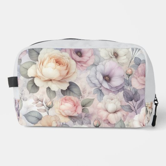 Trousse De Toilette Élégante floraison Rose (Recto)