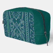 Trousse De Toilette Emerald Lotus Tapestry Motif - Le Lotus Blanc (Coin droit)