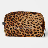 Trousse De Toilette Empreinte de léopard Brown Crème Tan (Recto)