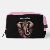 Trousse De Toilette Éphant floral (Verso)
