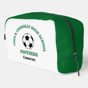 Trousse De Toilette Équipe de football personnalisée du lycée Green