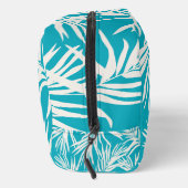 Trousse De Toilette Eté Bleu Tropical Feuilles Plage Décor (Droite)