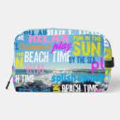 Trousse De Toilette Été Plage Temps Amusement (Verso)