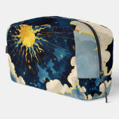 Trousse De Toilette Étoiles célestes et nuages bleus modernes (Coin droit)