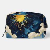 Trousse De Toilette Étoiles célestes et nuages bleus modernes (Verso)