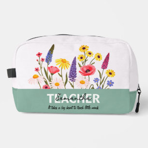 Trousse De Toilette Étui Accessoire Phrase Nom Personnalisé Enseignant
