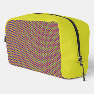 Trousse De Toilette Étui de toilette de voyage à carreaux arc-en-ciel